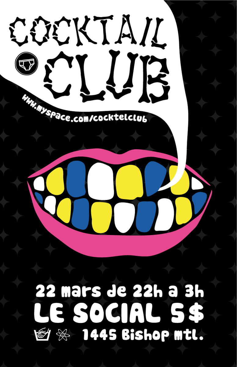 Cocktail Club Soundsystem - Flyer & poster (2007)