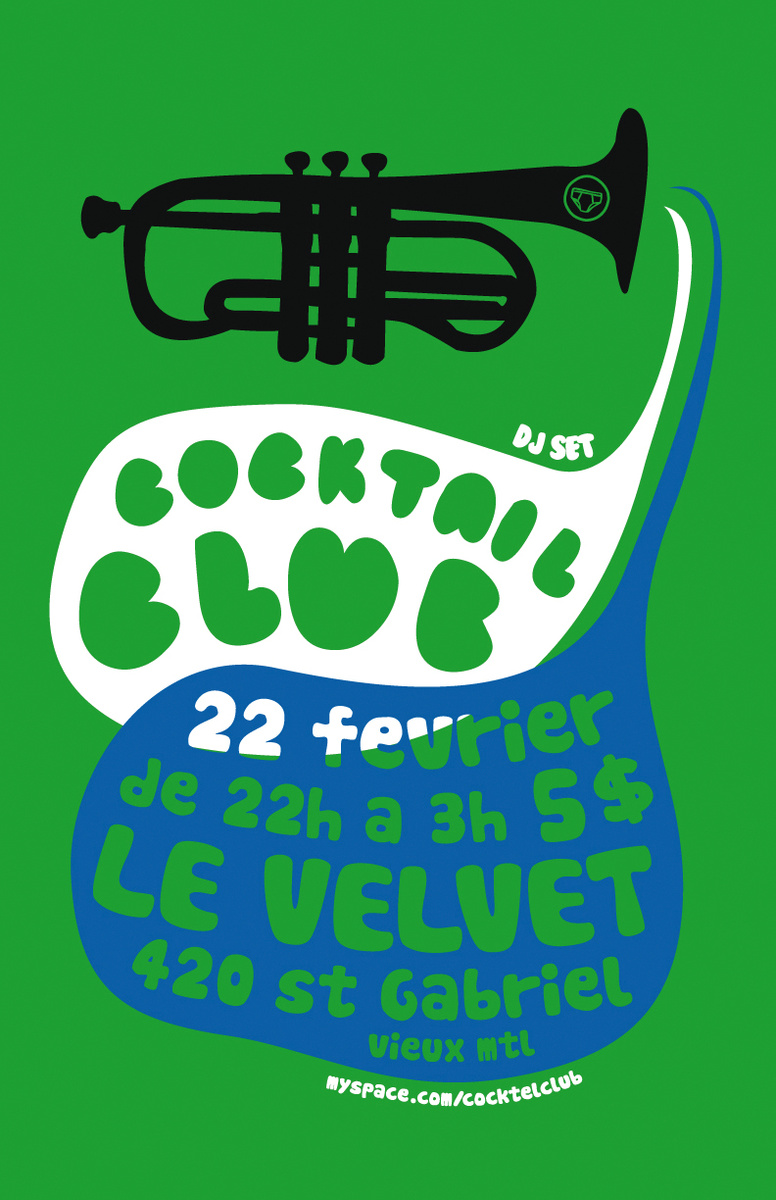 Cocktail Club Soundsystem - Flyer & poster (2007)
