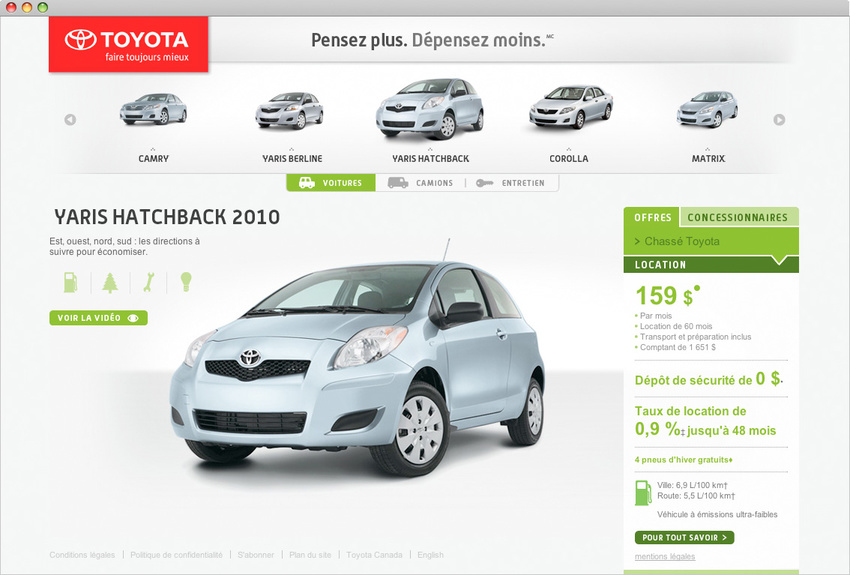 Toyota - toyotaquebec.ca (2009)