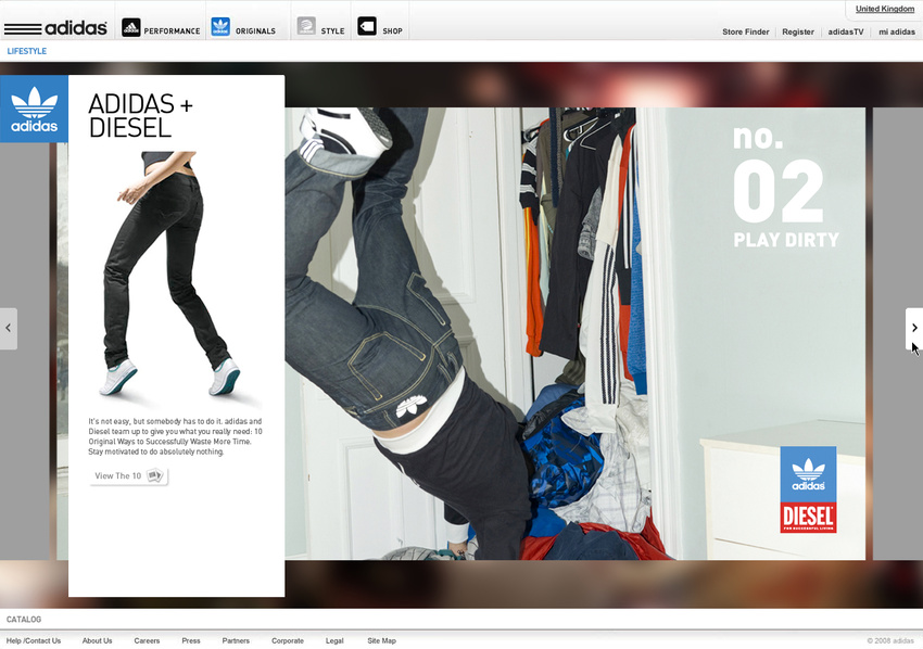 Adidas Original - Web site (2009)