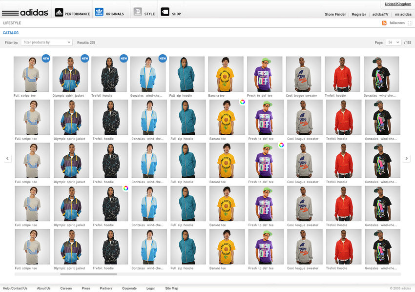 Adidas Original - Web site (2009)