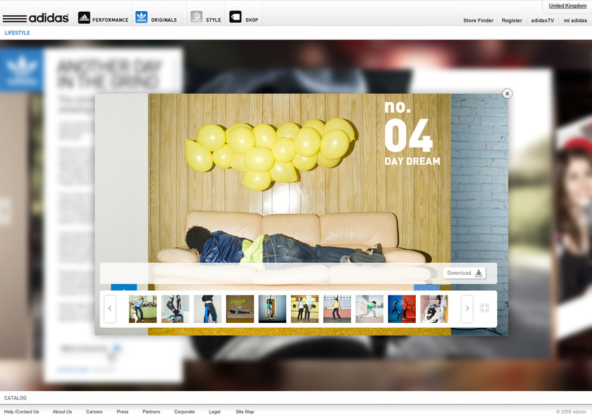 Adidas Original - Web site (2009)