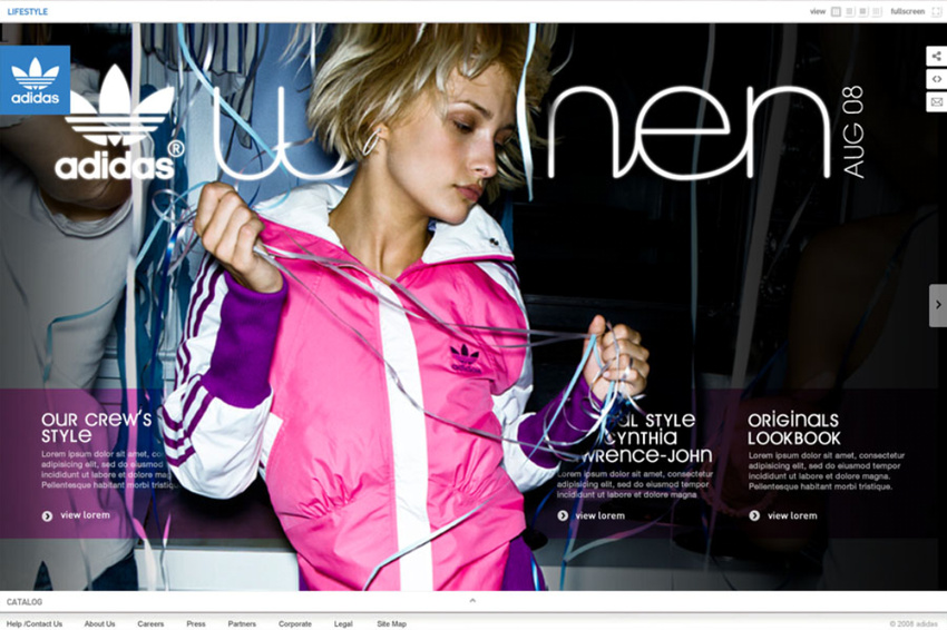 Adidas Original - Web site (2009)