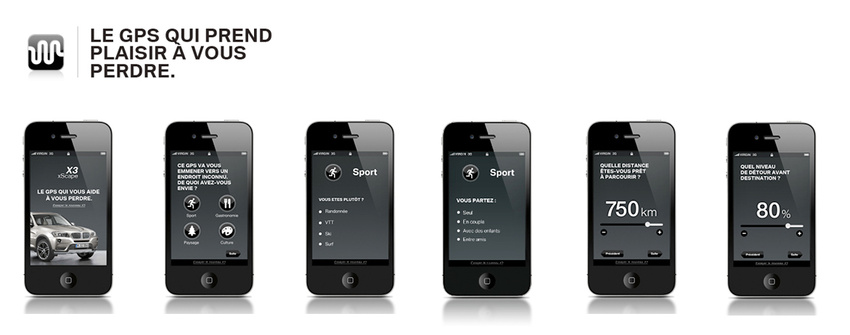 BMW X3 - concept GPS for iPhone (2011)