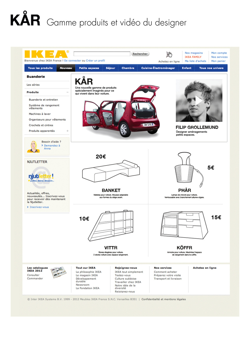 CROIX ROUGE & IKEA - La crise du logement doit-elle conduire à ça ? - Site web (2012)