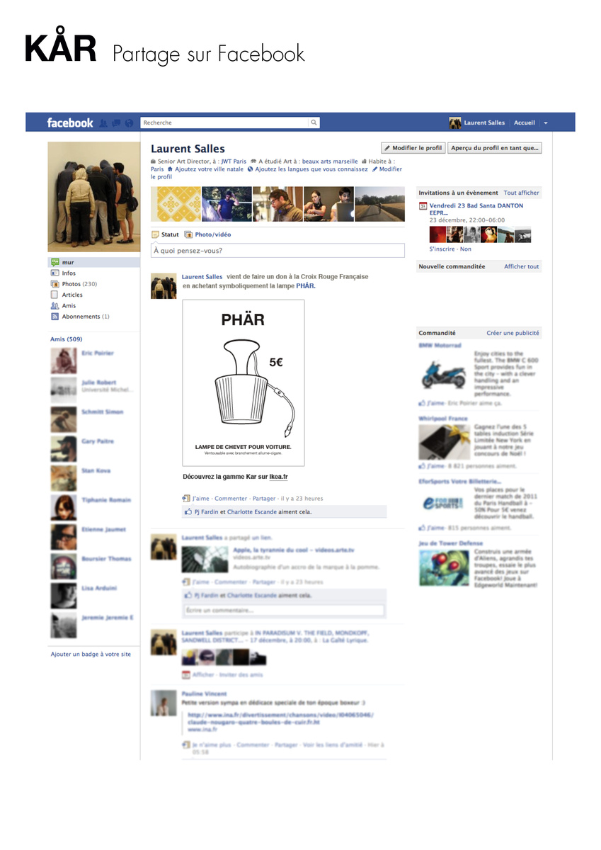 CROIX ROUGE & IKEA - La crise du logement doit-elle conduire à ça ? - Facebook (2012)