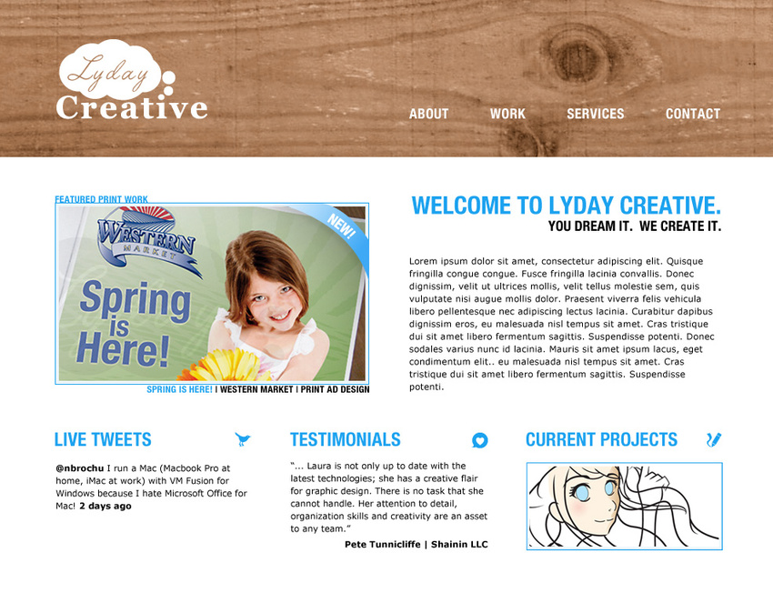 Lyday Creative Website (Redesign in Progress)