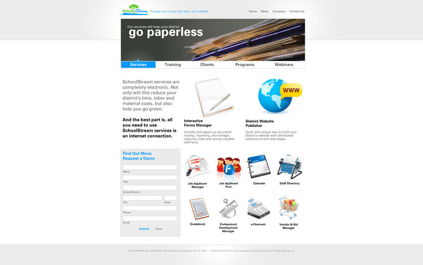 SchoolStream Website (Redesign in Progress)