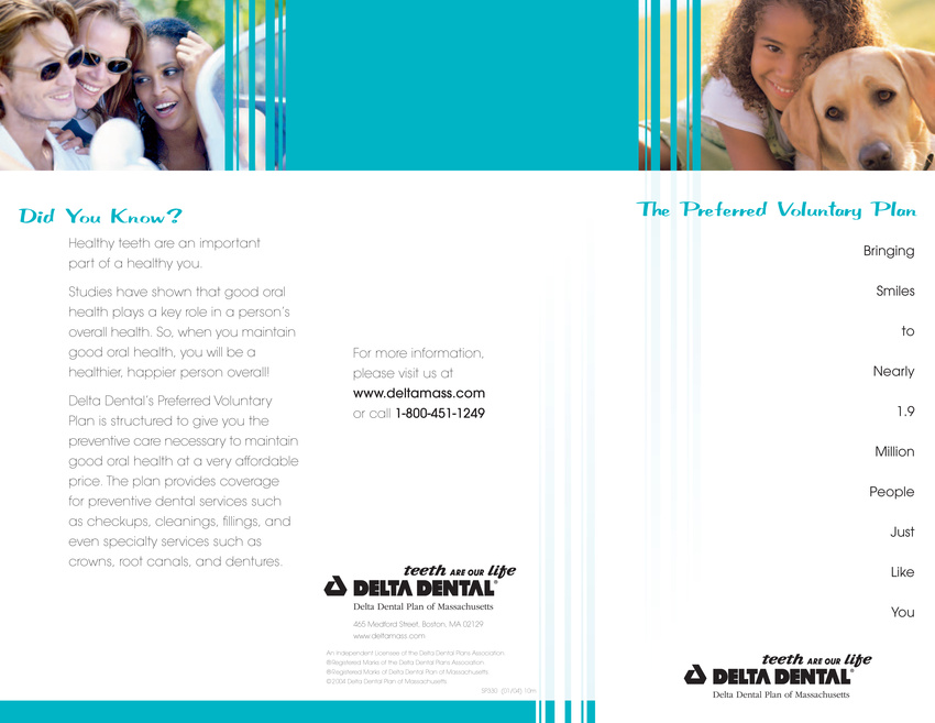 Delta Dental Brochure (page 1)