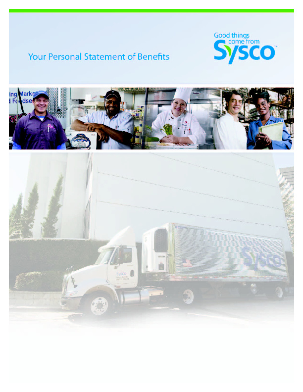 Sysco Benefits Statement
