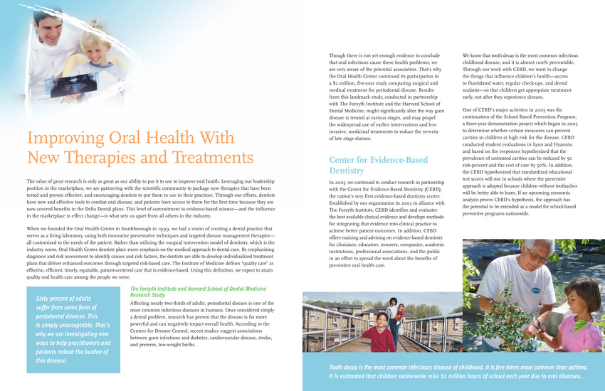 Delta Dental 2005 Annual Report Spread