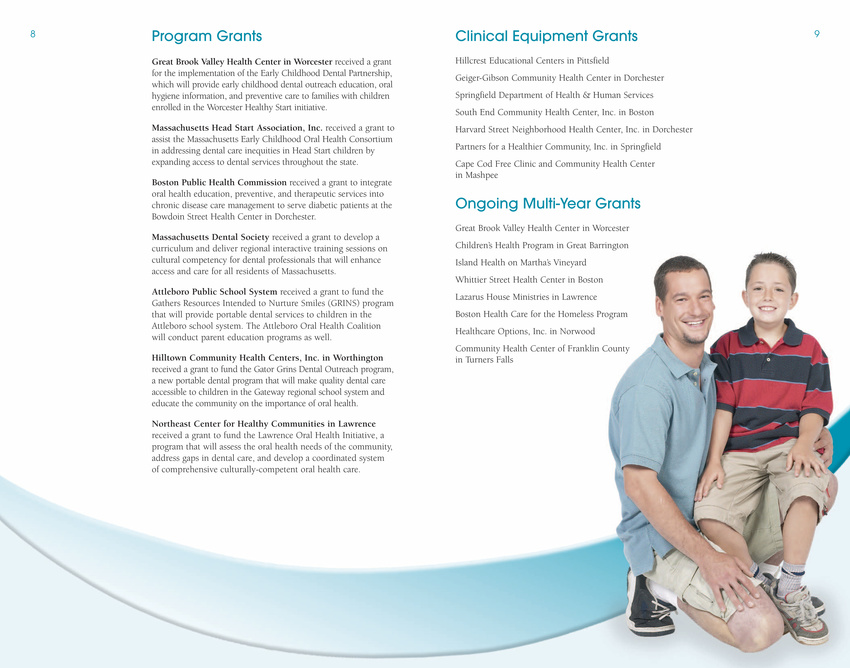 Oral Health Foundation Annual Report Spread