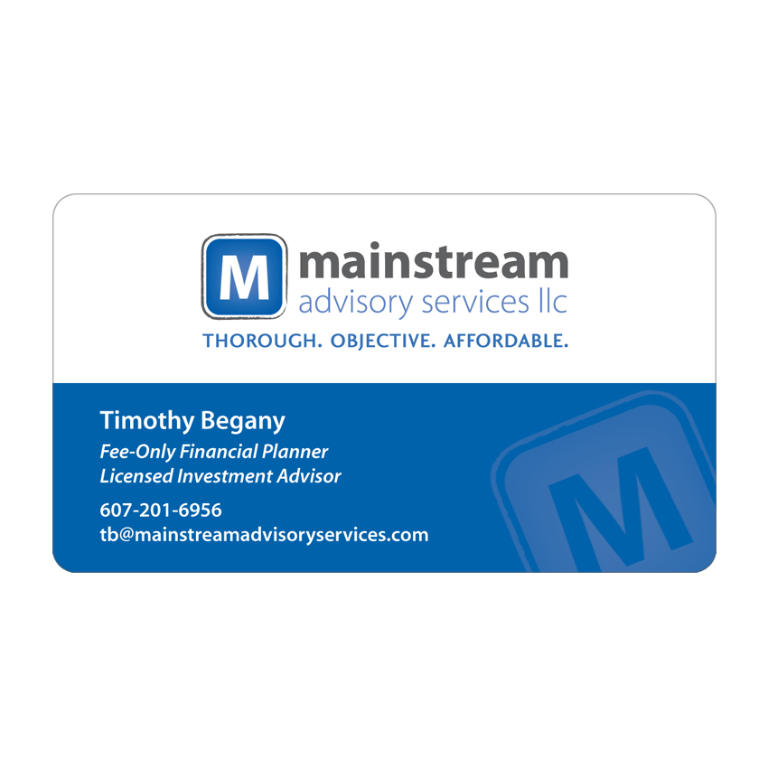 Mainstream Advisory Services LLC Business Card