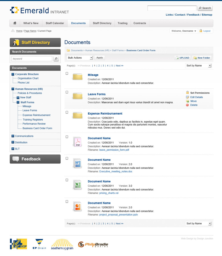 Emerald Intranet Document Repositry