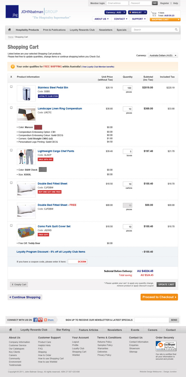JohnBatman Group Ecommerce