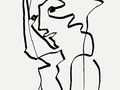 Paris, Deauville, France. Glasglow, Scotland. Hong Kong, China. - Black ink on drawing paper, different dimensions.