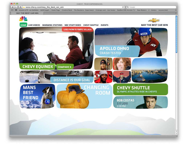 Chevy Run True Olympics Microsite