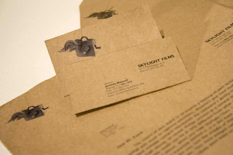 Sky Light Films Business Card & Letter Head