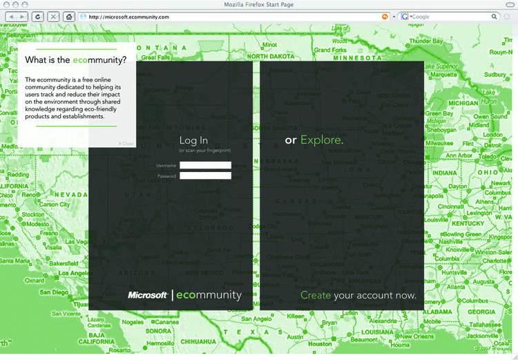 Microsoft Ecommunity Website Design