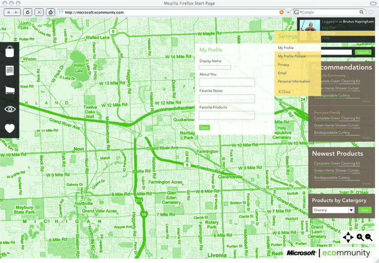 Microsoft Ecommunity Website Design