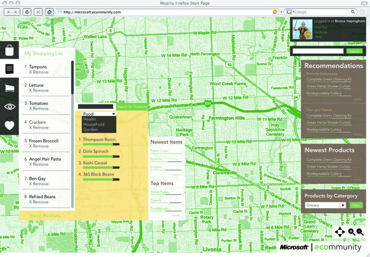 Microsoft Ecommunity Website Design