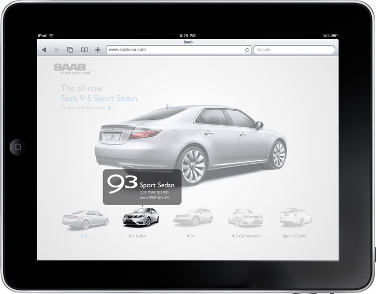 Saab Ipad Site