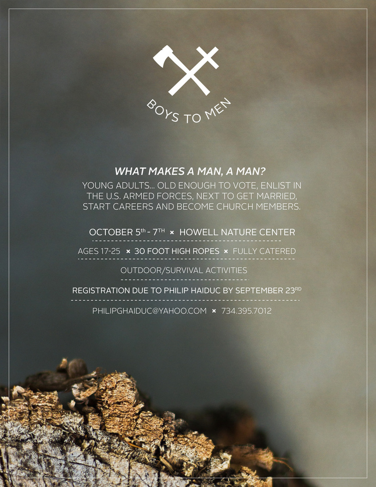 Boys To Men Photo Flyer.