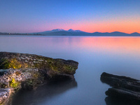 Winter Sunset . Taupo, New Zealand . Email design@martinleeday.co.nz for Canvas Art orders