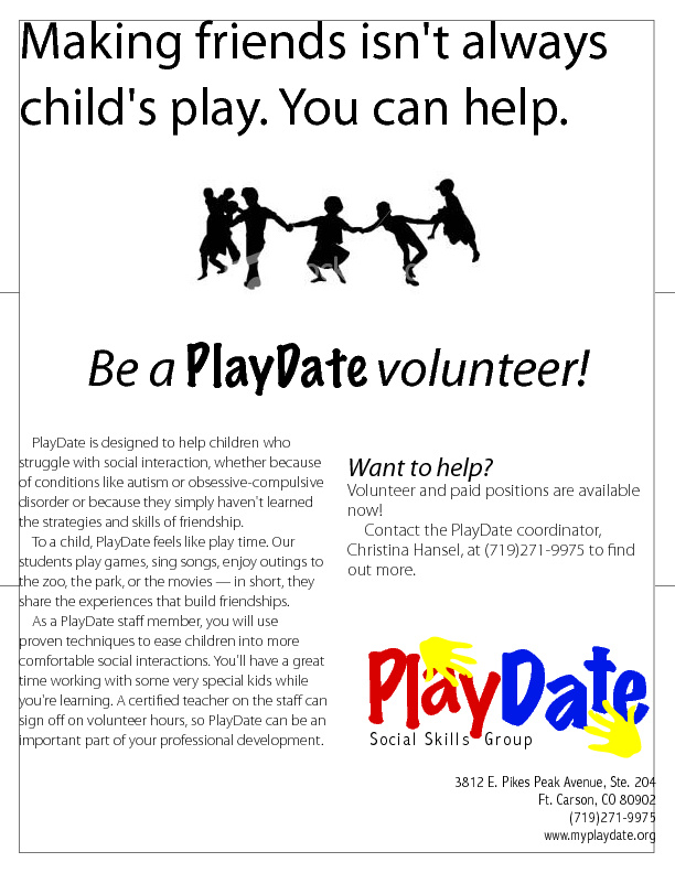 Volunteer Recruiting Flyer / Content and Layout