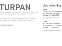 Design: Turpan Letterhead // Plus33clothing Logo + Letterhead