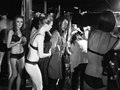 Backstage at the fashion show