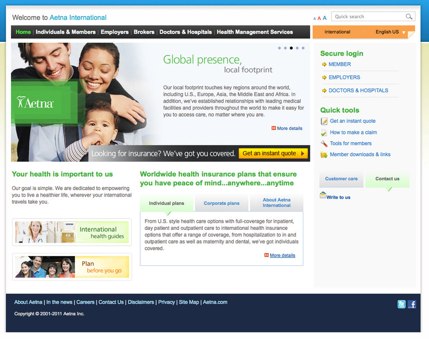 www.aetnainternational.com