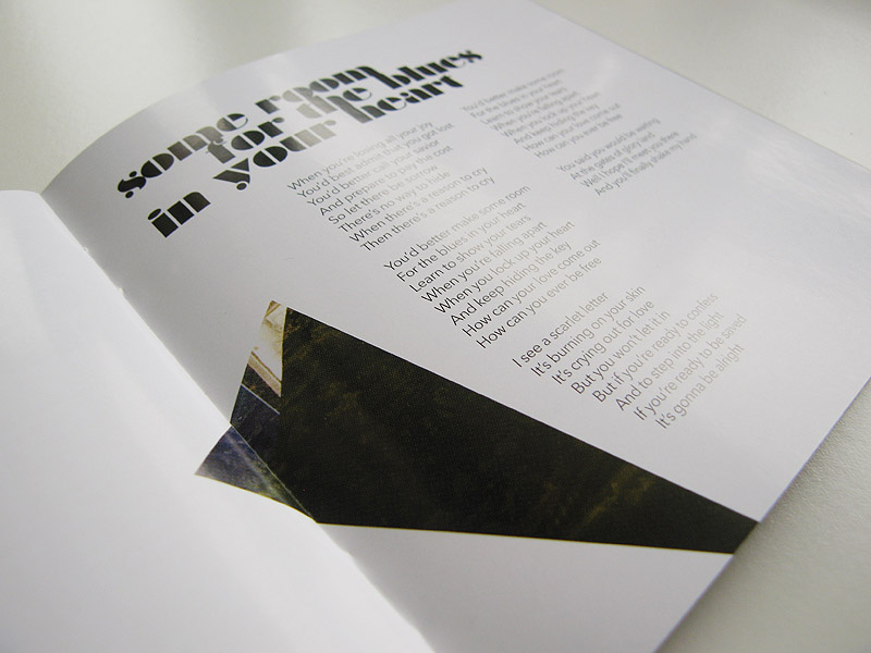 flyer and CD design for Inneke 23 & the Lipstick Painters' new album