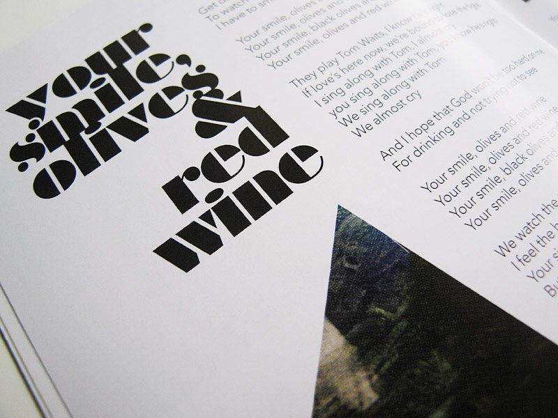 flyer and CD design for Inneke 23 & the Lipstick Painters' new album