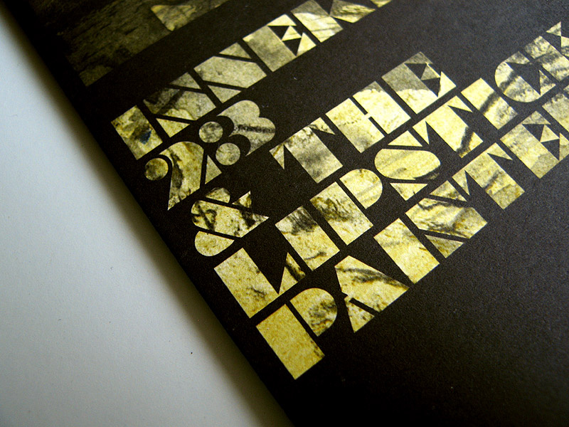 flyer and CD design for Inneke 23 & the Lipstick Painters' new album
