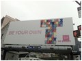 Gap Billboard made out of real Gap Ts