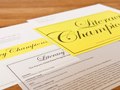 Invitations for "Literacy Champions", the 2010 Gala