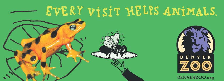 Denver Zoo Frog Billboard — Designed by McClain Finlon Advertising
