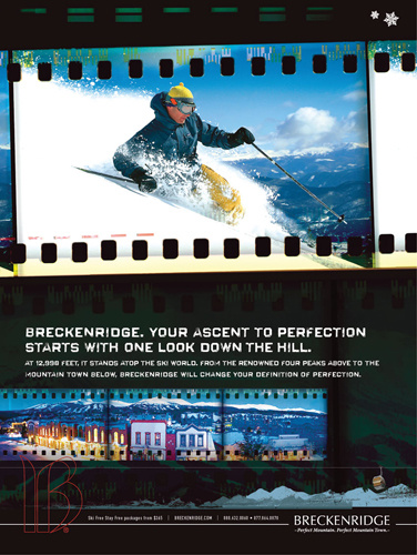 Breckenridge 2009 Ad — Designed by McClain Finlon Advertising