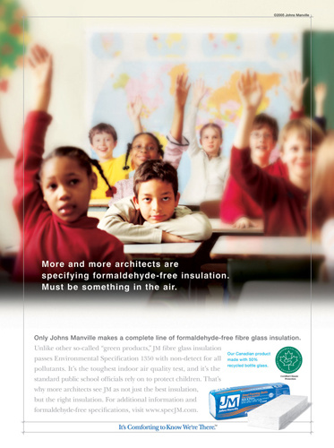 Johns Manville Ad — Designed by McClain Finlon Advertising