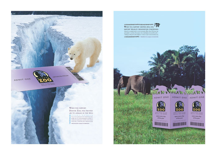 Denver Zoo Ads — Designed by McClain Finlon Advertising