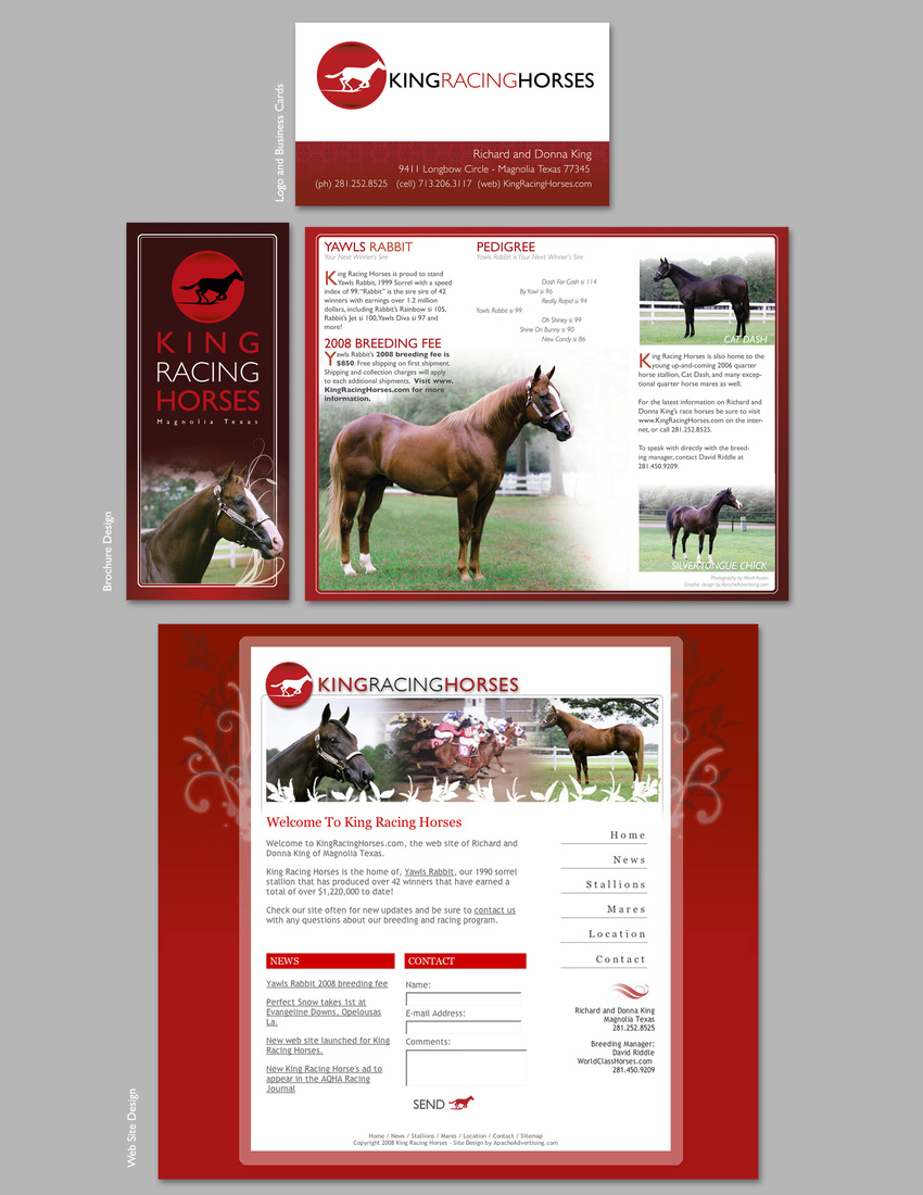 King Racing Horses Marketing Materials