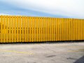 Yellow fence; Bellblock | Brixton, Taranaki, Aotearoa New Zealand