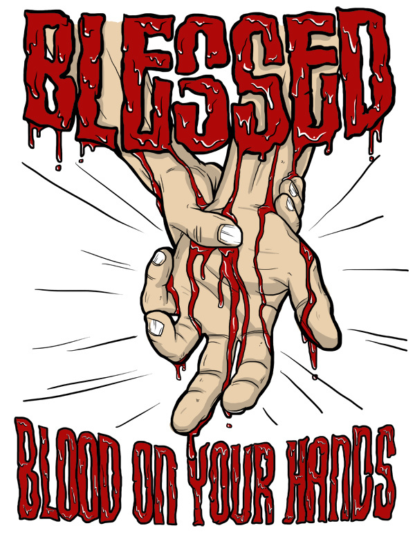 Shirt Design for Blessed by a Broken Heart