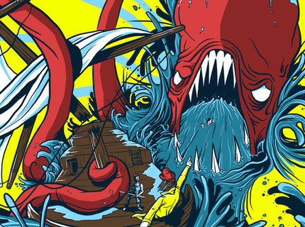 Submerge The Sky (band) T-shirt Illustration