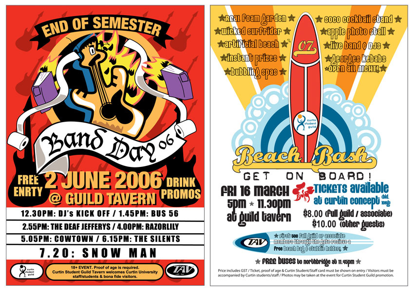Advertisement: (Band Day & Beach Bash)
