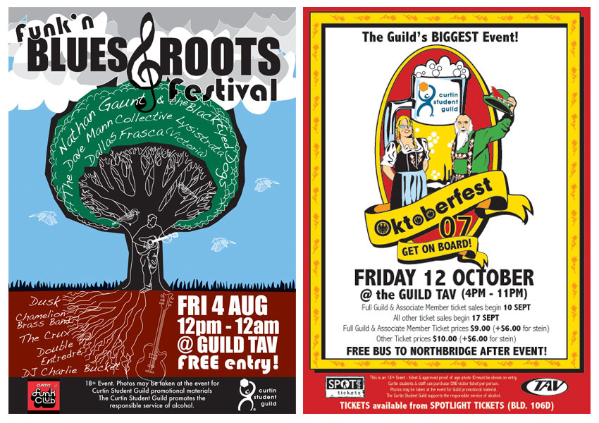 Advertisement: (Blues & Roots Festival & Oktoberfest)