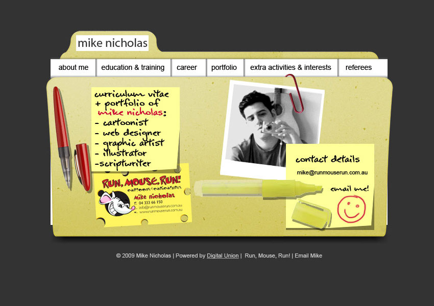 Website Design for Online Portfolio