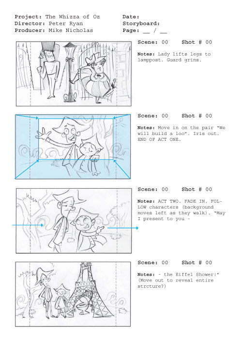 Storyboard for Flash Animation (Down, Out & Under)