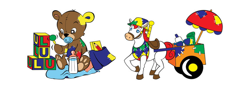 Original characters for The Lulus Live Stage Show